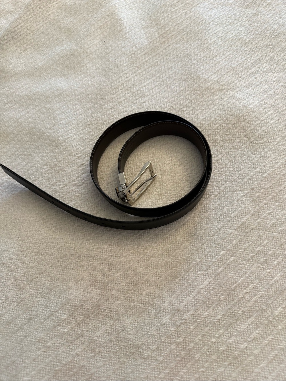 Ermenegildo Zegna reversible leather belt.